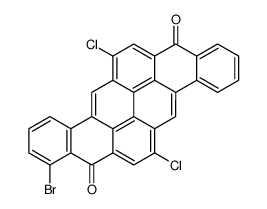 bromo-6,14-dichloropyranthrene-8,16-dione Structure