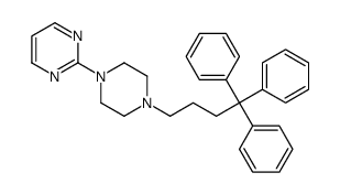 2-[4-(4,4,4-triphenylbutyl)piperazin-1-yl]pyrimidine Structure