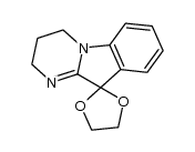 3',4'-dihydro-2'H-spiro[[1,3]dioxolane-2,10'-pyrimido[1,2-a]indole]结构式