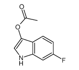 6-FLUORO-1H-INDOL-3-YL ACETATE结构式