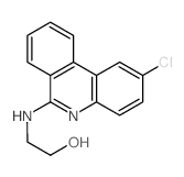 2-[(2-chlorophenanthridin-6-yl)amino]ethanol结构式