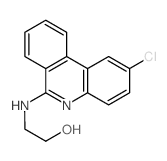 2-[(2-chlorophenanthridin-6-yl)amino]ethanol structure