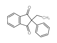 2-ethyl-2-phenyl-indene-1,3-dione Structure