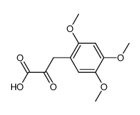 BENZENEPROPANOIC ACID, 2,4,5-TRIMETHOXY-.ALPHA.-OXO- structure