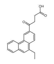 4-Oxo-4-[3-(ω-aethyl)phenanthryl]buttersaeure结构式