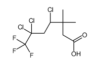 (4S)-4,6,6-trichloro-7,7,7-trifluoro-3,3-dimethylheptanoic acid Structure