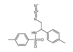 N-[2-azido-1-(4-methylphenyl)ethyl]-4-methylbenzenesulfonamide结构式
