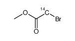 methyl bromoacetate, [2-14c]结构式