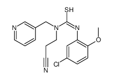 3-(5-chloro-2-methoxyphenyl)-1-(2-cyanoethyl)-1-(pyridin-3-ylmethyl)thiourea结构式