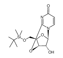 1-[2,3'-anhydro-5'-O-(tert-butyldimethylsilyl)-β-D-xylofuranosyl]uracil Structure