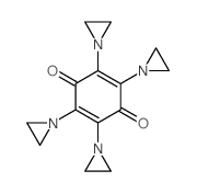 2,3,5,6-TETRAKIS(1-AZIRIDINYL)-1,4-BENZOQUINONE structure
