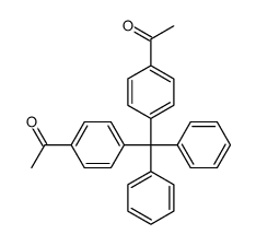 1-[4-[(4-acetylphenyl)-diphenylmethyl]phenyl]ethanone结构式