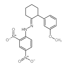 N-[[2-(3-methoxyphenyl)cyclohexylidene]amino]-2,4-dinitro-aniline Structure