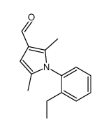 1-(2-Ethylphenyl)-2,5-dimethyl-1H-pyrrole-3-carbaldehyde Structure