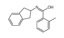 N-(2,3-dihydro-1H-inden-2-yl)-2-methylbenzamide结构式