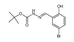 tert-butyl 2-(5-bromo-2-hydroxybenzylidene)hydrazine-1-carboxylate结构式