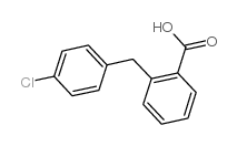 2-[(4-chlorophenyl)methyl]benzoic acid结构式