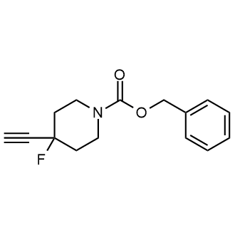Benzyl 4-ethynyl-4-fluoropiperidine-1-carboxylate Structure