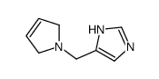 (9ci)-4-[(2,5-二氢-1H-吡咯-1-基)甲基]-1H-咪唑结构式