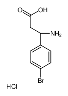 (R)-3-氨基-3-(4-溴苯基)丙酸盐酸盐结构式