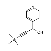 4-(1-hydroxy-3-trimethylsilanyl-2-propynyl)pyridine结构式