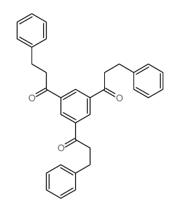 1-Propanone,1,1',1''-(1,3,5-benzenetriyl)tris[3-phenyl-结构式