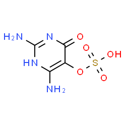 2,6-diamino-4-oxo-1,4-dihydropyrimidin-5-yl hydrogen sulfate structure