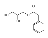 2,3-dihydroxypropyl 2-phenylacetate结构式