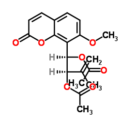 二乙酸长叶九里香内酯二醇酯结构式