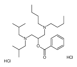 [1-[bis(2-methylpropyl)amino]-3-(dibutylamino)propan-2-yl] benzoate,dihydrochloride结构式