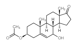 Androst-5-en-17-one, 3-(acetyloxy)-7-hydroxy-, (3beta)- (9CI)结构式