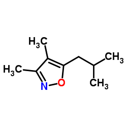 Isoxazole, 3,4-dimethyl-5-(2-methylpropyl)- (9CI) Structure