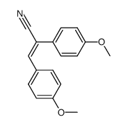 (E)-2,3-bis(4-methoxyphenyl)acrylonitrile Structure