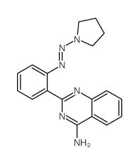 2-(2-pyrrolidin-1-yldiazenylphenyl)quinazolin-4-amine结构式