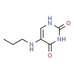 5-propylamino-1H-pyrimidine-2,4-dione结构式