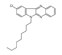 9-chloro-6-nonylindolo[3,2-b]quinoxaline Structure