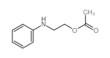 Ethanol,2-(phenylamino)-, 1-acetate structure