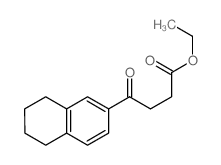 ethyl 4-oxo-4-tetralin-2-yl-butanoate Structure