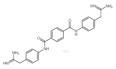 N~1~,N~4~-Bis(4-(2-amino-2-iminoethyl)phenyl)terephthalamide结构式