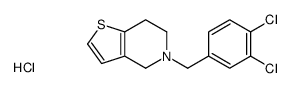 5-[(3,4-dichlorophenyl)methyl]-6,7-dihydro-4H-thieno[3,2-c]pyridine,hydrochloride结构式