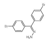 Methanone, bis(4-bromophenyl)-, hydrazone结构式