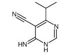 5-Pyrimidinecarbonitrile,4-amino-6-(1-methylethyl)-(9CI)结构式