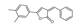 3-benzylidene-5-(3,4-dimethylphenyl)furan-2-one结构式