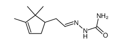 (2,2,3-trimethyl-cyclopent-3-enyl)-acetaldehyde-semicarbazone Structure