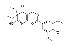 (5,5-diethyl-4,6-dioxo-1H-pyridin-3-yl)methyl 3,4,5-trimethoxybenzoate Structure