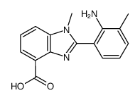 2-(2-amino-3-methylphenyl)-1-methyl-1H-benzimidazole-4-carboxylic acid Structure