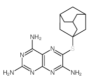 2,4,7-Pteridinetriamine,6-(tricyclo[3.3.1.13,7]dec-1-ylthio)-结构式