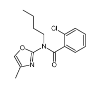 N-butyl-2-chloro-N-(4-methyl-1,3-oxazol-2-yl)benzamide Structure