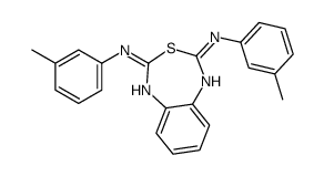 2-N,4-N-bis(3-methylphenyl)-3,1,5-benzothiadiazepine-2,4-diamine Structure