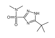 5-tert-butyl-N,N-dimethyl-1H-1,2,4-triazole-3-sulfonamide结构式